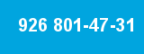 926 801-47-31 926 801-47-31